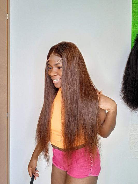 Caramel silky straight