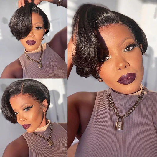 Halley cut ( pixel cut wig)